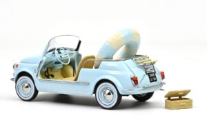 Fiat 500 Jolly Modrý Norev 1:18 187793 Kov – obrázek 2 z 5