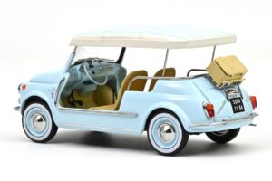Fiat 500 Jolly Modrý Norev 1:18 187793 Kov – obrázek 3 z 5