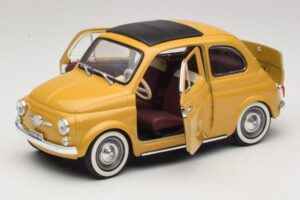 Fiat 500 Žlutý Solido 1:18 8042 Kov – obrázek 2 z 8