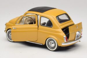 Fiat 500 Žlutý Solido 1:18 8042 Kov – obrázek 5 z 8