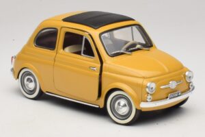 Fiat 500 Žlutý Solido 1:18 8042 Kov – obrázek 6 z 8