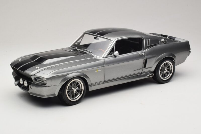 Ford Mustang Shelby GT500 Eleanor Šedá Metalíza & Černý KK-Scale 1:12 KKDC120171 Kov