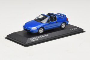Honda CR-X del Sol EG2 Modrá Metalíza Minichamps 1:43 400161931 Kov – obrázek 2 z 5