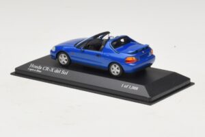 Honda CR-X del Sol EG2 Modrá Metalíza Minichamps 1:43 400161931 Kov – obrázek 3 z 5