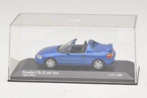 Honda CR-X del Sol EG2 Modrá Metalíza Minichamps 1:43 400161931 Kov – obrázek 4 z 5