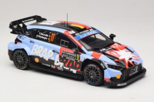 Hyundai i20 N Rally1 #11 T. Neuville / M. Wydaeghe Rally Monte Carlo 2026 IXO 1:18 18RMC270B Kov – obrázek 4 z 6