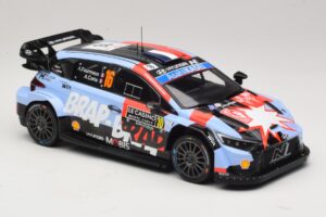Hyundai i20 N Rally1 #16 A. Fourmaux / A. Coria Rally Monte Carlo 2026 IXO 1:18 18RMC270A Kov – obrázek 4 z 6