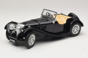 Jaguar SS100 Roadster Černý Bburago 1:18 3006-M3 Kov