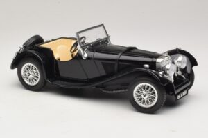 Jaguar SS100 Roadster Černý Bburago 1:18 3006-M3 Kov – obrázek 4 z 6