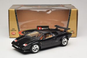 Lamborghini Countach 5000 Quattrovalvole Černý Bburago 1:18 3337 Kov – obrázek 8 z 8