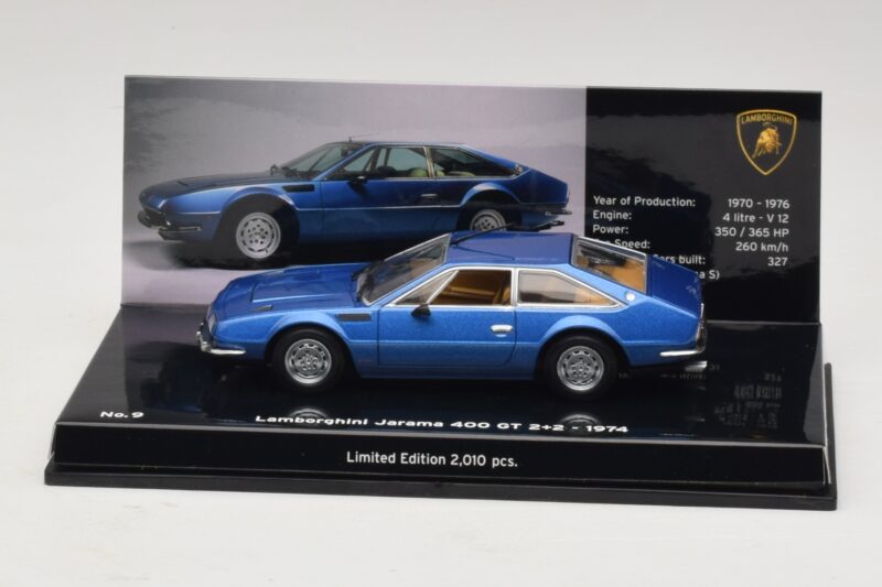 Lamborghini Jarama 400 GTS Modrý Minichamps 1:43 Lamborghini Jarama 400 GTS Modrý Minichamps 1:43 436103400 Kov