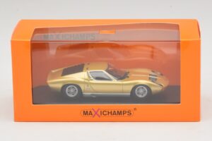 Lamborghini Miura P400 Zlatý Maxichamps 1:43 940103002 Kov – obrázek 5 z 5