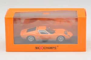 Lamborghini Miura P400 Oranžový Maxichamps 1:43 940103001 Kov – obrázek 5 z 5