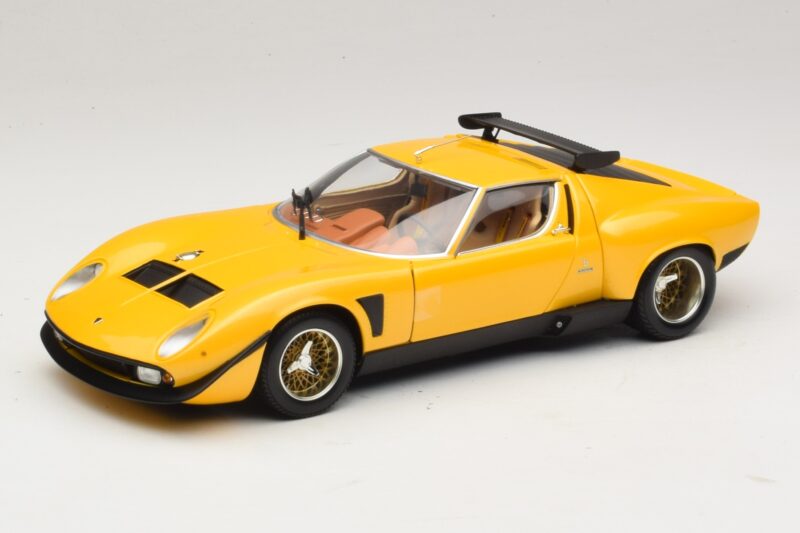Lamborghini Miura SVR Žlutý & Černý Kyosho 1:18 08319GY Kov