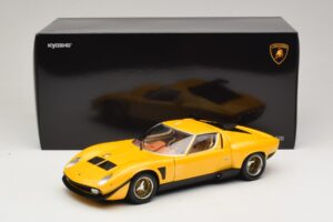 Lamborghini Miura SVR Žlutý & Černý Kyosho 1:18 08319GY Kov – obrázek 8 z 8