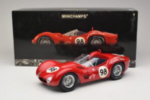 Maserati Tipo 61 #98 C. Shelby Times Mirror GP For Sportscars 1960 Minichamps 1:12 120601298 Kov – obrázek 8 z 8