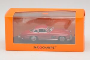 Mercedes 300 SL W198 Červený Maxichamps 1:43 940039001 Kov – obrázek 5 z 5