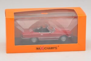 Mercedes 350 SL R107 Červený Maxichamps 1:43 940033432 Kov – obrázek 5 z 5