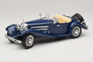 Mercedes 500K Roadster Modrý Bburago 1:20 Mercedes 500K Roadster Modrý Bburago 1:20 3070 Kov