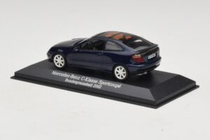 Mercedes C-Class Sportscoupe CL203 Blue Metallic Bundespressball Minichamps 1:43 MB010 Kov – obrázek 3 z 5