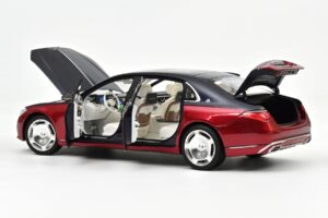 Mercedes Maybach S680 Z223 Nautical Blue & Patagonia Red Norev 1:18 183919 Kov – obrázek 2 z 2