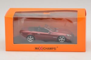 Mercedes SL R230 Červená Metalíza Maxichamps 1:43 940037530 Kov – obrázek 5 z 5