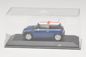 Mini Cooper S R53 Modrý S Anglickou Vlajkou Minichamps 1:43 MINI012 Kov – obrázek 4 z 5