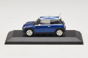 Mini Cooper S R53 Modrý Se Skotskou Vlajkou Minichamps 1:43 MINI016 Kov