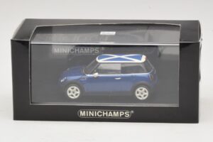 Mini Cooper S R53 Modrý Se Skotskou Vlajkou Minichamps 1:43 MINI016 Kov – obrázek 5 z 5