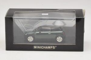 Mini Cooper S R53 Tmavě Zelený S Černou Střechou Minichamps 1:43 MINI023 Kov – obrázek 5 z 5