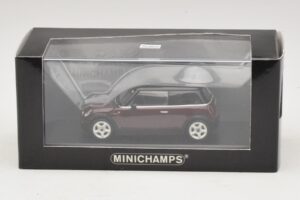 Mini Cooper S R53 Tmavě Červený S Černou Střechou Minichamps 1:43 MINI028 Kov – obrázek 5 z 5
