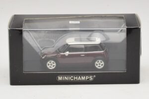 Mini Cooper S R53 Tmavě Červený S Panoramatickou Střechou Minichamps 1:43 MINI019 Kov – obrázek 4 z 4