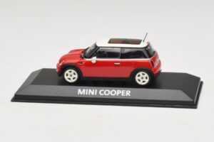 Mini Cooper S R53 Červený S Panoramatickou Střechou Minichamps 1:43 MINI024 Kov
