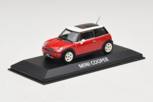 Mini Cooper S R53 Červený S Panoramatickou Střechou Minichamps 1:43 MINI024 Kov – obrázek 2 z 5