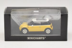 Mini Cooper S R53 Žlutý Se Žlutou Panoramatickou Střechou Minichamps 1:43 MINI029 Kov – obrázek 4 z 4