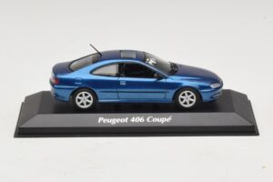Peugeot 406 Kupé Modrá Metalíza Maxichamps 1:43 940112620 Kov