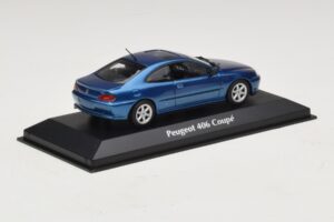 Peugeot 406 Kupé Modrá Metalíza Maxichamps 1:43 940112620 Kov – obrázek 2 z 5