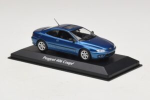 Peugeot 406 Kupé Modrá Metalíza Maxichamps 1:43 940112620 Kov – obrázek 3 z 5