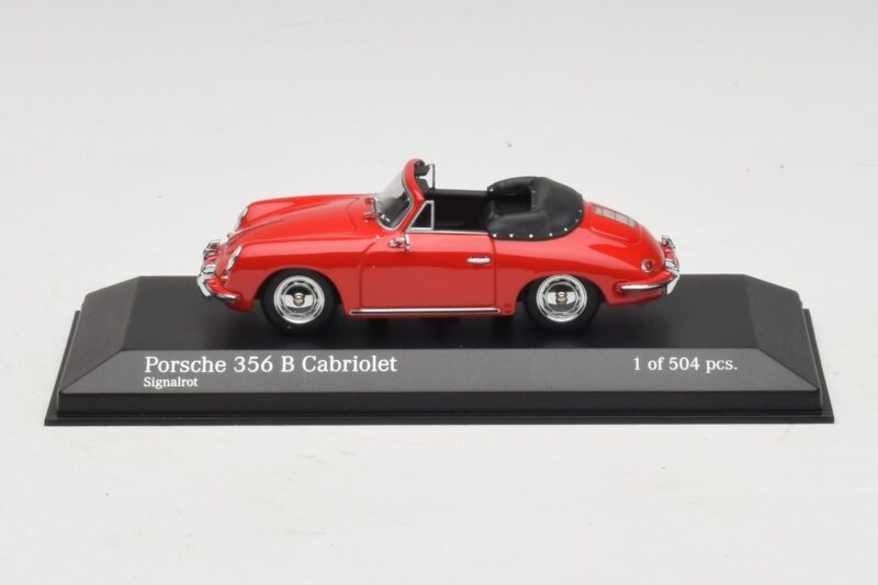 Porsche 356 B Kabriolet Červený Minichamps 1:43 400064331 Kov