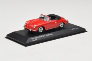 Porsche 356 B Kabriolet Červený Minichamps 1:43 400064331 Kov – obrázek 2 z 5