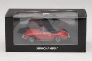 Porsche 356 B Kabriolet Červený Minichamps 1:43 400064331 Kov – obrázek 5 z 5