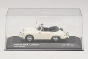 Porsche 356C Kabriolet Polizei Dusseldorf Minichamps 1:43 430062391 Kov – obrázek 4 z 5