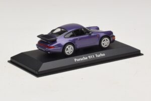 Porsche 911 964 Turbo Fialová Metalíza Maxichamps 1:43 940069100 Kov – obrázek 2 z 5