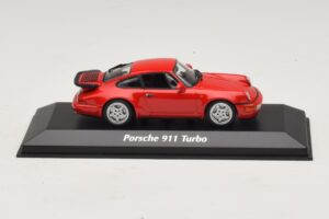 Porsche 911 964 Turbo Červený Maxichamps 1:43 940069102 Kov