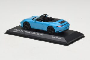 Porsche 911 991.1 Carrera 4 GTS Kabriolet Modrý Minichamps 1:43 410067332 Kov – obrázek 3 z 5