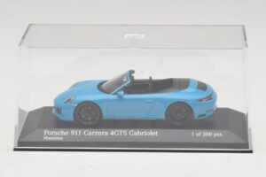 Porsche 911 991.1 Carrera 4 GTS Kabriolet Modrý Minichamps 1:43 410067332 Kov – obrázek 4 z 5