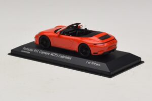 Porsche 911 991.1 Carrera 4 GTS Kabriolet Oranžový Minichamps 1:43 410067331 Kov – obrázek 3 z 5