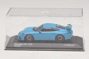 Porsche 911 991.1 GT3 Modrý Minichamps 1:43 410066022 Kov – obrázek 4 z 5