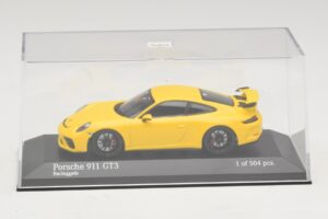 Porsche 911 991.1 GT3 Žlutý Minichamps 1:43 410066020 Kov – obrázek 4 z 5