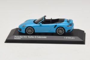 Porsche 911 991.1 Turbo S Kabriolet Modrý Minichamps 1:43 Porsche 911 991.1 Turbo S Kabriolet Modrý Minichamps 1:43 410067182 Kov
